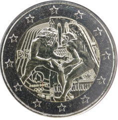 2 Euro Frankreich 2024 - Hercules und der Ringkampf