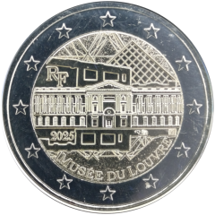 2 Euro Frankreich 2025 - Louvre-Museum