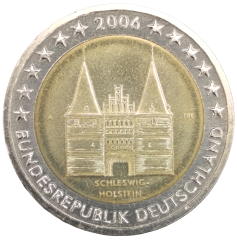 2 Euro Deutschland 2006 - Bundesland Schleswig-Holstein, Holstentor in Lübeck