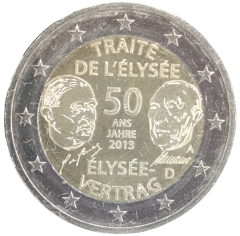 2 Euro Deutschland 2013 - 50 Jahre deutsch-französische Freundschaft, Elysee-Vertrag
