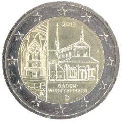 2 Euro Deutschland 2013 - Baden-Württemberg, Kloster Maulbronn