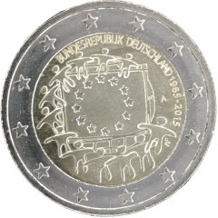 2 Euro Deutschland 2015 - 30. Jahrestag der EU-Flagge