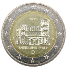2 Euro Deutschland 2017 - Bundesland Rheinland-Pfalz, Porta Nigra (Bundesländer I)