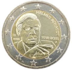 2 Euro Deutschland 2018 - 100. Geburtstag von Helmut Schmidt