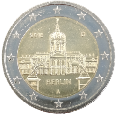 2 Euro Deutschland 2018 - Bundesland Berlin, Schloss Charlottenburg (Bundesländer I)