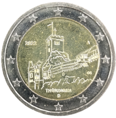 2 Euro Deutschland 2022 - Bundesland Thüringen, Wartburg (Bundesländer I)