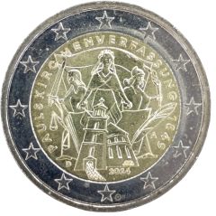 2 Euro Deutschland 2024 - 175 Jahre Frankfurter Verfassung, Paulskirchenverfassung