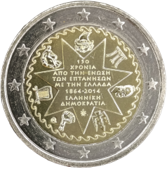2 Euro Griechenland 2014 - 150 Jahre Vereinigung der Ionischen Inseln mit Griechenland