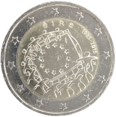 2 Euro Irland 2015 - 30. Jahrestag der EU-Flagge