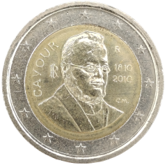2 Euro Italien 2010 - 200. Geburtstag von Camillo Benso, Graf von Cavour