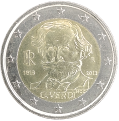 2 Euro Italien 2013 - 200. Geburtstag von Giuseppe Verdi
