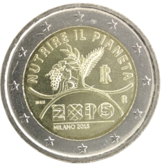2 Euro Italien 2015 - EXPO Mailand 2015