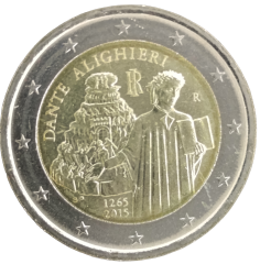2 Euro Italien 2015 - 750. Geburtstag von Dante Alighieri