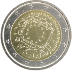 2 Euro Italien 2015 - 30. Jahrestag der EU-Flagge