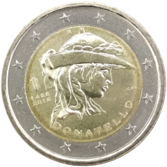 2 Euro Italien 2016 - 550. Todestag von Donatello