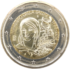2 Euro Italien 2018 - 60. Jahrestag der Gründung des italienischen Gesundheitsministeriums