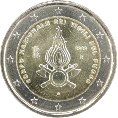 2 Euro Italien 2020 - 80. Jahrestag der Gründung der nationalen Feuerwehr