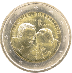 2 Euro Italien 2022 - 30. Todestag von Giovanni Falcone und Paolo Borsellino