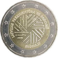 2 Euro Lettland 2015 - Lettische EU-Ratspräsidentschaft