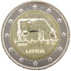 2 Euro Lettland 2016 - Lettische Landwirtschaft