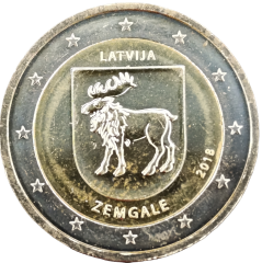 2 Euro Lettland 2018 - Zemgale