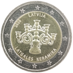 2 Euro Lettland 2020 - Lettgallische Keramik