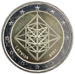 2 Euro Lettland 2024 - Altlatvischer Weihnachtsschmuck