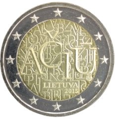 2 Euro Litauen 2015 - Die litauische Sprache