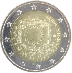 2 Euro Litauen 2015 - 30. Jahrestag der EU-Flagge