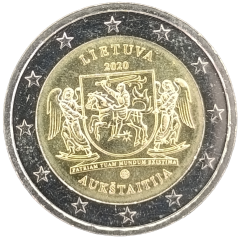 2 Euro Litauen 2020 - Aukstaitija