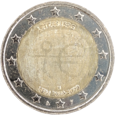 2 Euro Luxemburg 2009 - 10 Jahre Wirtschafts- und Währungsunion, Einführung des Euro