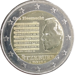2 Euro Luxemburg 2013 - Nationalhymne des Großherzogtums Luxemburg
