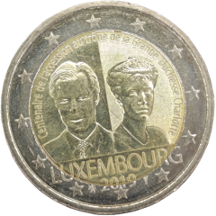 2 Euro Luxemburg 2019 - 100. Jahrestag der Thronbesteigung von Großherzogin Charlotte