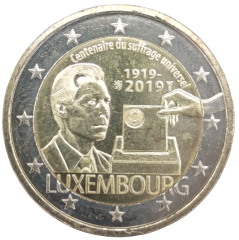 2 Euro Luxemburg 2019 - 100. Jahrestag des allgemeinen Wahlrechts