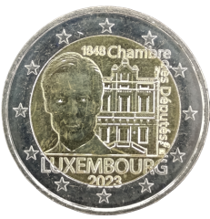 2 Euro Luxemburg 2023 - 175. Jahrestag des Luxemburger Parlaments - Reliefversion