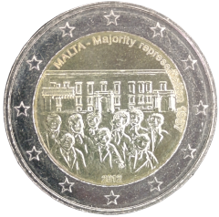 2 Euro Malta 2012 - Mehrheitsvertretung 1887