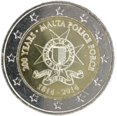 2 Euro Malta 2014 - 200 Jahre maltesche Polizei