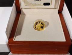 100 Euro Gold Griechenland 2021 - Göttin Aphrodite - 3,89 gramm 999er Gold PP