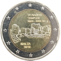 2 Euro Malta 2019 - Ta Haġrat Temples
