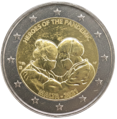 2 Euro Malta 2021 - Helden der Pandemie