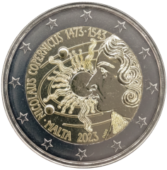 2 Euro Malta 2023 - 550. Geburtstag von Nikolaus Kopernikus