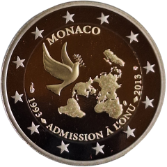 2 Euro Monaco 2013 - 20 Jahre Beitritt Monacos zur UNO
