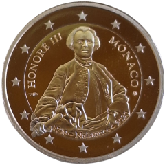 2 Euro Monaco 2020 - 300. Geburtstag von Fürst Honore III.