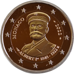 2 Euro Monaco 2022 - 100. Todestag von Fürst Albert I.