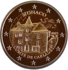 2 Euro Monaco 2025 - Altes Lehen des Hauses Grimaldi - Grafschaft Carlades