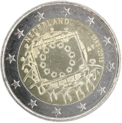 2 Euro Niederlande 2015 - 30. Jahrestag der EU-Flagge