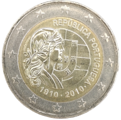 2 Euro Portugal 2010 - 100. Jahrestag der Portugiesischen Republik