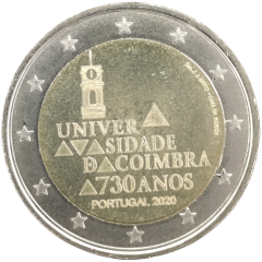 2 Euro Portugal 2020 - 730. Jahrestag der Universität Coimbra