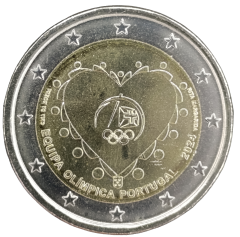 2 Euro Portugal 2024 - Portugals Teilnahme an den 33. Olympischen Spielen