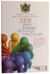 2 Euro San Marino 2008 - Europäisches Jahr des interkulturellen Dialogs